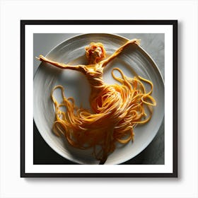 Spaghetti Dancer 1 Art Print