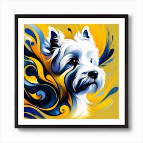 West Highland White Terrier 01 Art Print