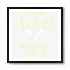 13 Year Old Birthday In June 2011 Best Cricket Players 1 Art Print