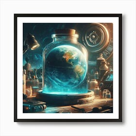 Earth In A Jar 1 Art Print