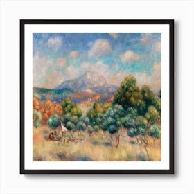 Mount Of Sainte Victoire (1888–1889), Pierre Auguste Renoir Art Print