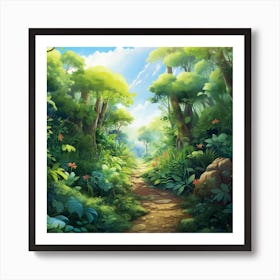 Forest Path 2 Art Print