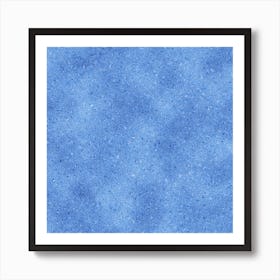 Blue Glitter Art Print