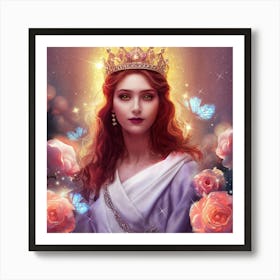 Queen Of Roses Art Print