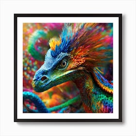 Colorful Dragon Art Print
