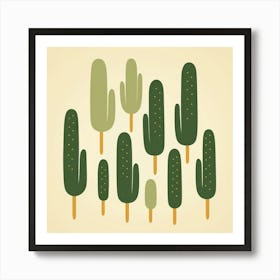 Cactus Illustration 3 Art Print