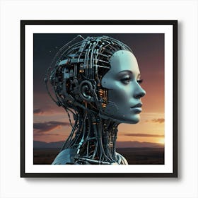 Awakening: The Birth of Artificial Consciousness Art Print