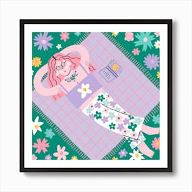 Summer Daze Square Art Print