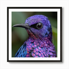 Purple Hummingbird Art Print