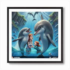 Dolphins Art Print