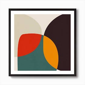 Bauhaus Modern Bold 3 Square Art Print