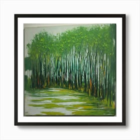 Default Original Landscape Plants Oil Painting 14 Art Print