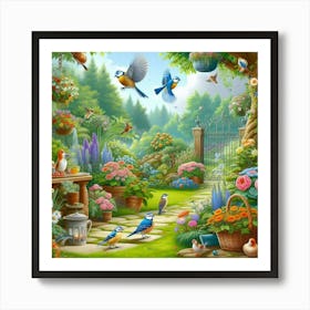 Bird Garden Art Print