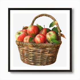 Basket Of Apples Poster