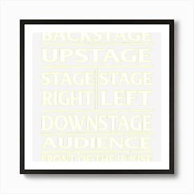 Stage Theatre Anatomy Funny Art Print