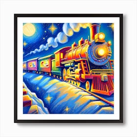 Super Kids Creativity:Christmas Train 3 Art Print