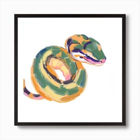 Ball Python Snake 06 Art Print