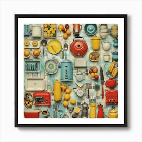 Collection Of Kitchen Utensils 1 Art Print