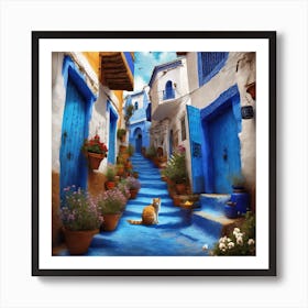 292618 A Creative Image Of The Moroccan City Of Chefchaou Xl 1024 V1 0 Art Print