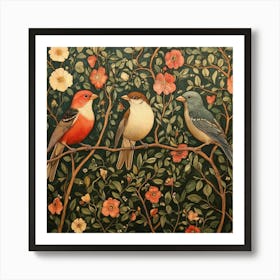 Birds On A Branch Art 20 Art Print