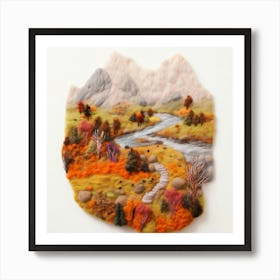 Felt Landscape Art Print