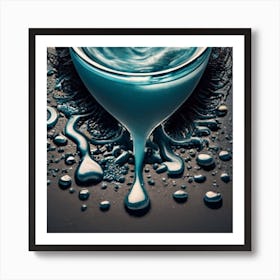 Gray color resembles a heart-shaped wallpaper 9 Art Print