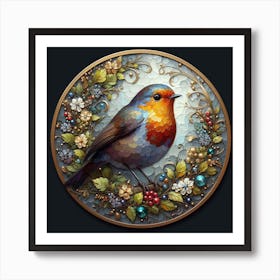 Bird Robin 2 Art Print