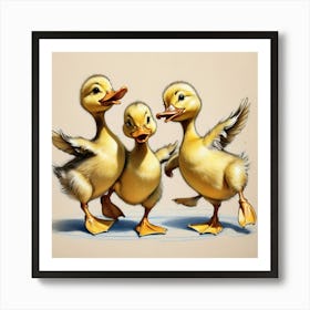 Ducklings 35 Art Print