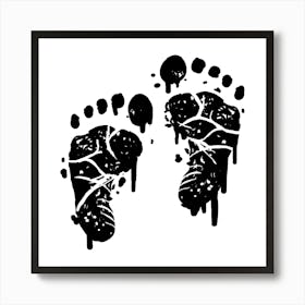 Footprints Art Print Art Print