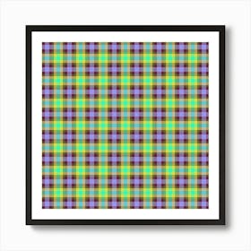 Plaid Fabric 115 Art Print