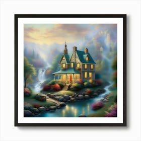 House By The Stream 6 Art Print