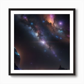 Space Landscape Art Print