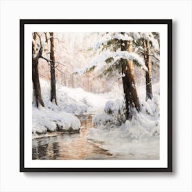 Winter In The Woods Art Print