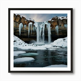 Icelandic Waterfall Art Print