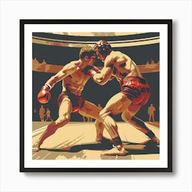 A Greco Roman Wrestling Vector Design Illustrati 1719334744 3 Art Print