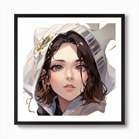 Anime Girl Art Print