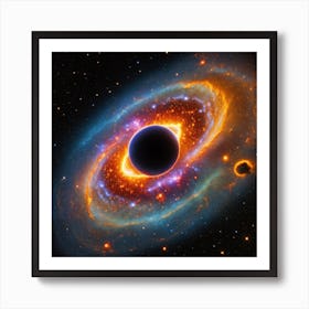 Black Hole In Space Art Print