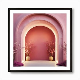 Pink Archway 2 Art Print