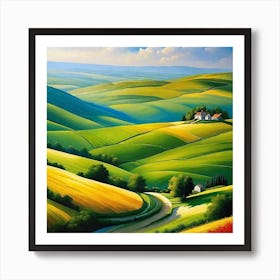 Tuscan Countryside Art Print