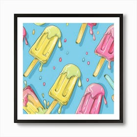 Ice Cream Pops 5 Art Print