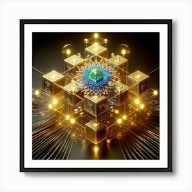 Arithmetic Cube Art Print