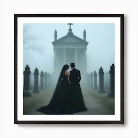 Gothic Wedding 1 Art Print