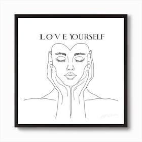 Valentines Message - Loved Words Art Print