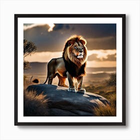 Lion art 18 Art Print