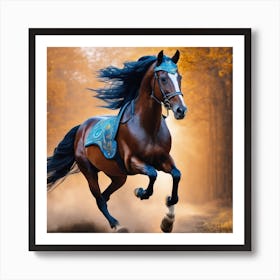 Horse Galloping Art Print