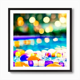 Pool Party 1 Art Print