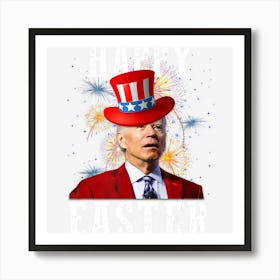 Limited Edition Funny Biden Happy Easter For 4th Fourth Of Art Print