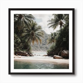 Tropical Beach In Brazil Art Print