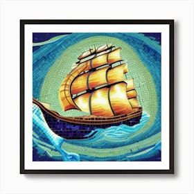 Ship In The Sky Art Print