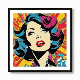 Pop Woman Art Print